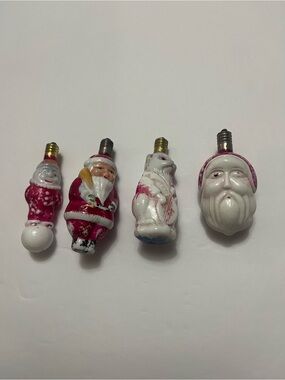 4 antique Christmas lights - untested
